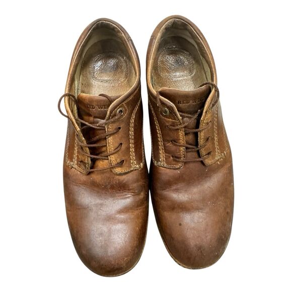 Red Wing 10.5D Camel Brown Suede Leather Derby Lace Up Comfort 4973 Oxford Shoes main image 8